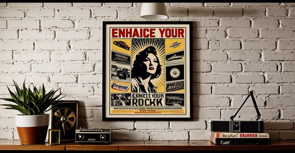 Sublimez votre intérieur avec des affiches rock vintage uniques